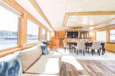 DENISE ROSE, formerly Lady Sharon Gale, is a highly customized 112' Broward superyach with My Caribbean Charters
